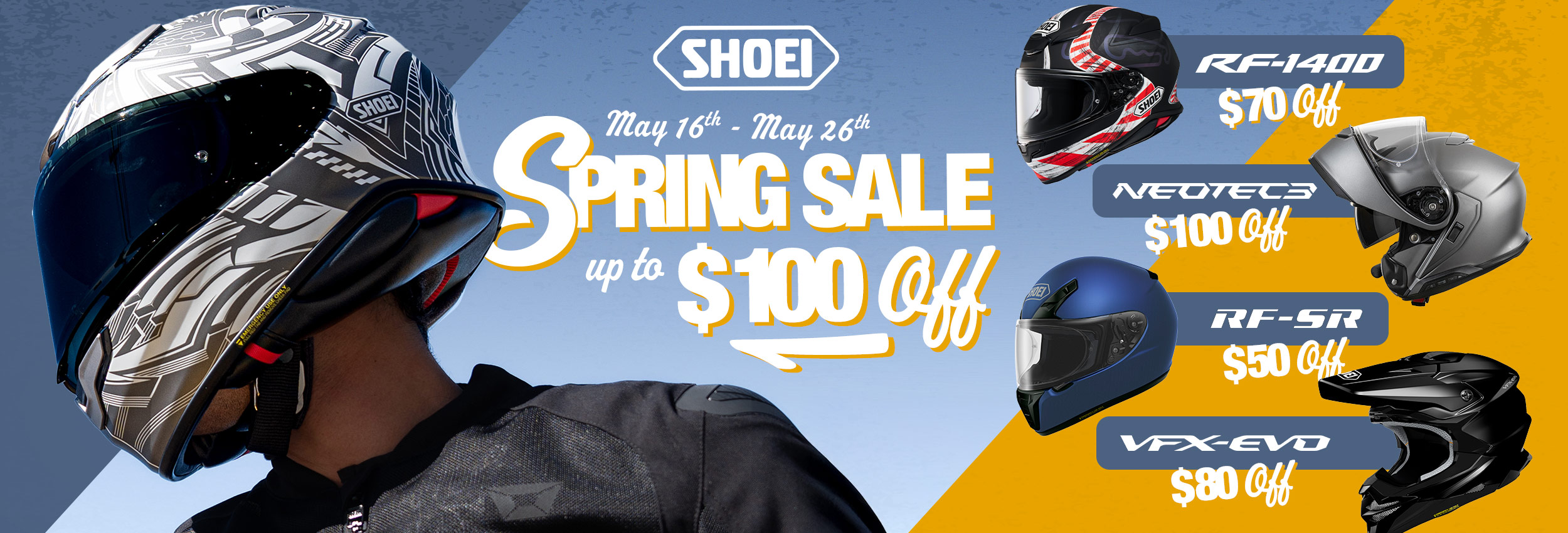 SHOEI Spring Sale